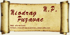 Miodrag Puzavac vizit kartica